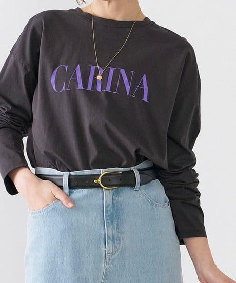 【MICA&DEAL】0125109001 "CARINA"ロゴロングスリーブTシャツ