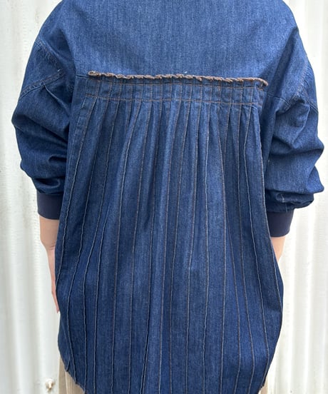【Lallia Mu 26AW】  2613670 2wayスリーブデニムシャツ