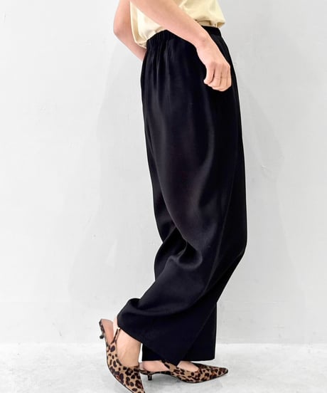 【cafune】525616 slub polyester volume pants
