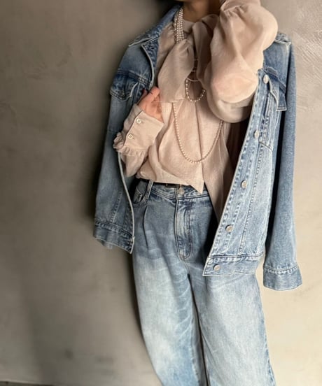 【cafune】515415 raglan sleeve denim jacket