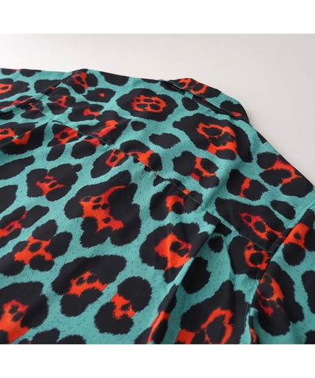 【MANUAL ALPHABET】 MA-S-843 LEOPARD S/S OPEN COLLAR SHIRTS