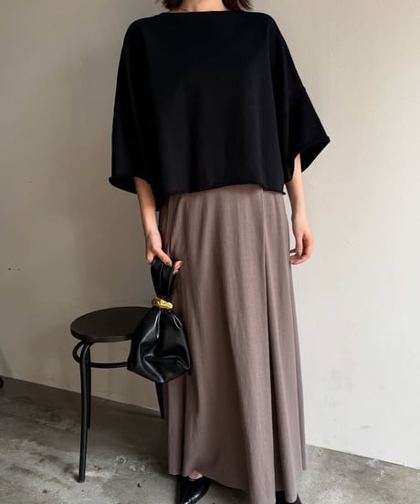 【cafune】535930  sweat half sleeve pullover