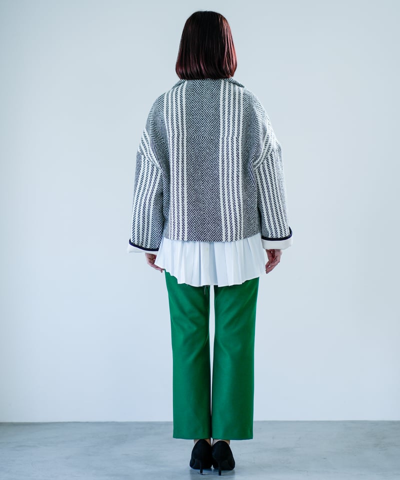 17【Lallia Mu 26AW】2614212 ウールツイードショートコート | sele