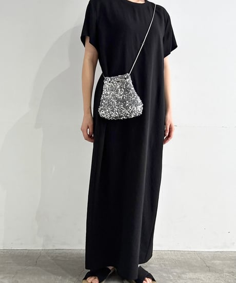 【cafune】525101 mat stretch georgette relax onepiece