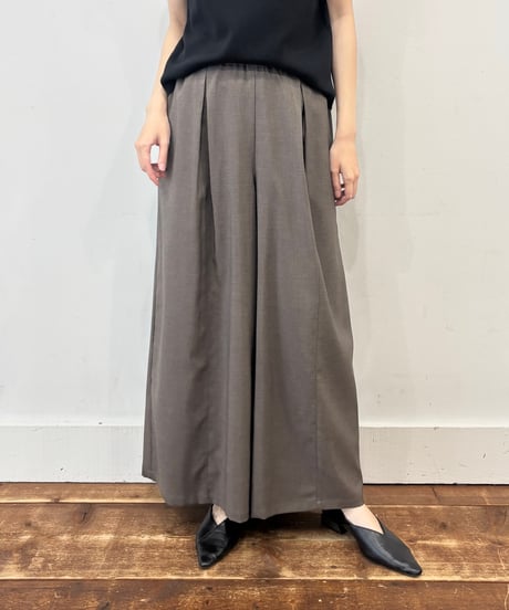 【siro de labonte】 R613305 tuck buggy pants linen like twill