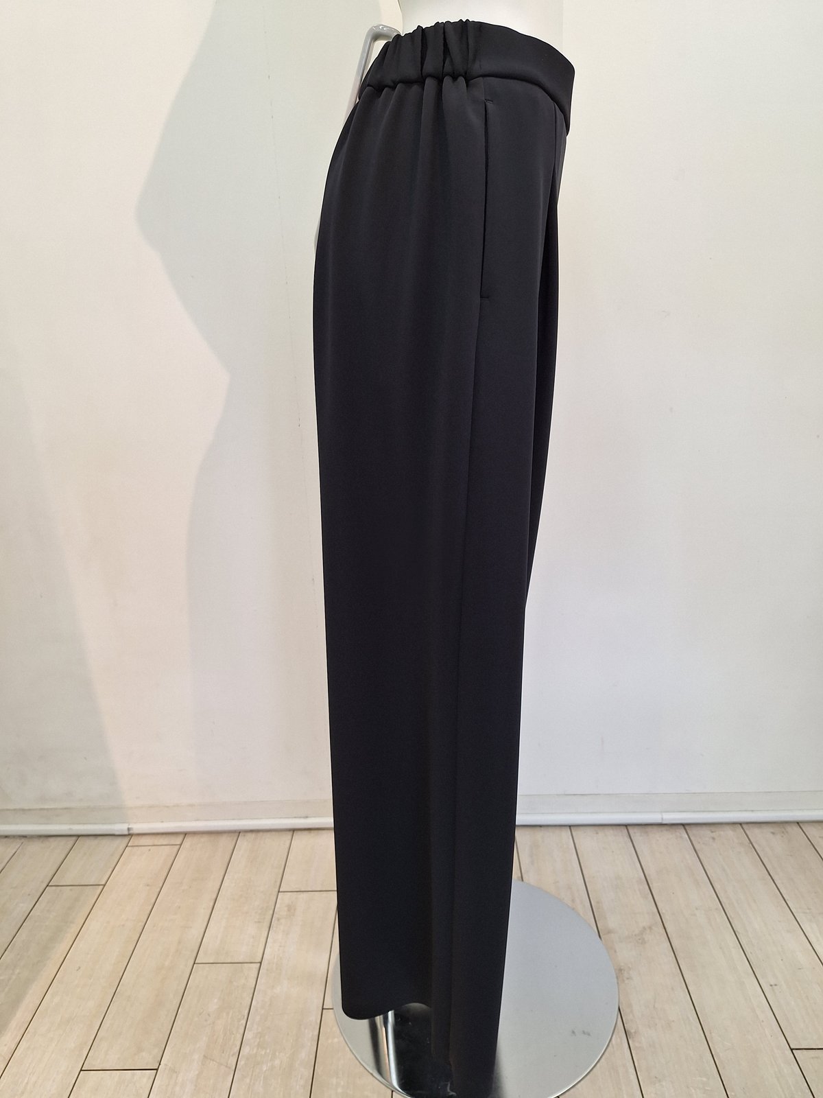 cafune】 435618 double kint easy wide pants |