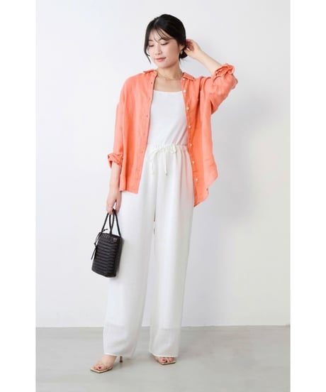 【MICA&DEAL】 0126101055 ウォッシュドリネンシャツ