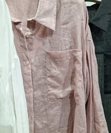 【PRIORITY 26SS】  P66031LI オーガンジーシャツ