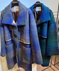 【Lallia Mu 26AW】2614177 スノーネップチェックコート