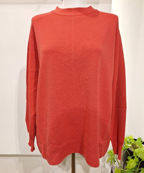 【ATELIER SIX】HL-11256310 ジャガード編モックネックプルオーバー