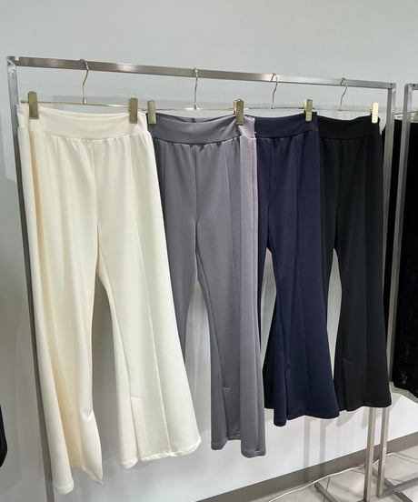 【ayane 26AW】 856727 ポリエステルポンチフレアパンツ
