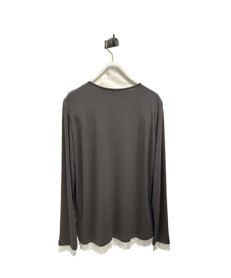 【ayane 26AW】856738 ペア天ヘンリーネックロンT