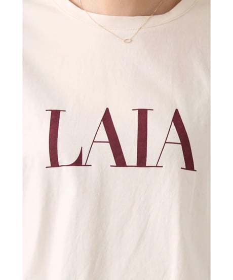 【MICA&DEAL】 0126209101 "LAIA"ロゴヘムラウンドT-shirt