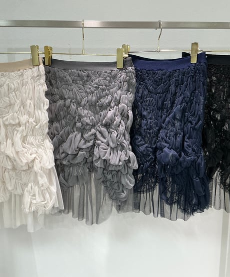 【ayane 26AW】 856725 シャーリングオーバースカート