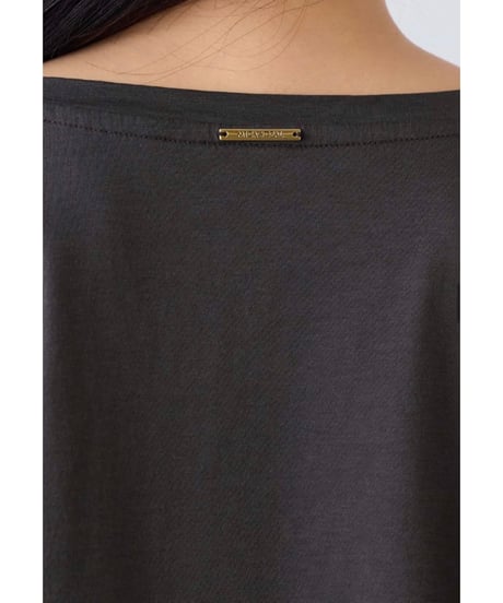 【MICA&DEAL】 0126209135 接触冷感-"SOLMER"ロゴフレアスリーブT-shirt