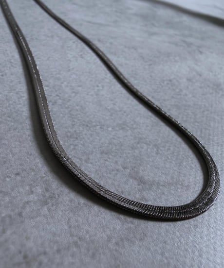 【charmaer 26AW】  256720 フラットスネークチェーンネックレス