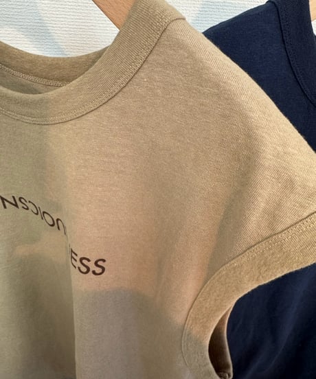 【cafune 】535938 slub cotton logo tee