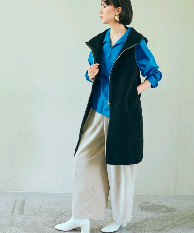 45rpmボアベスト ruxe 26AW】2634232 ロングボアベスト | selectshopB5
