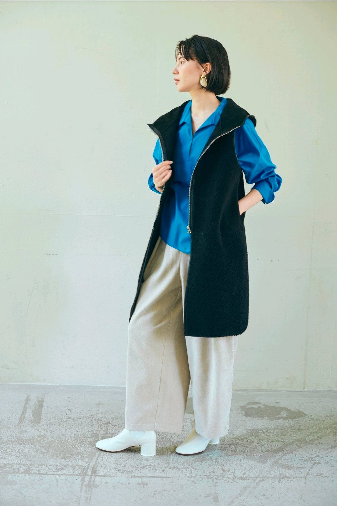 ruxe 26AW】2634232 ロングボアベスト | selectshopB5