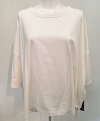 全国送料185円【ATELIER SIX】 21254485 CLASSIC 8分袖天竺ロゴワイドT