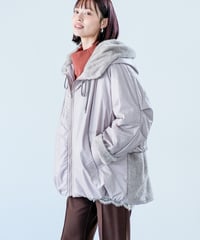 【Lallia Mu 26AW】2614173 ミンクフードモッズパファーコート