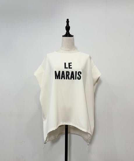 【siro de labonte】R623309 LE MARAIS tucksleeve p/o　／　linen like hightwist