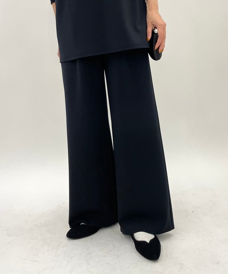 cafune】 435618 double kint easy wide pants | cafune】 435618 double kint easy wide pants |