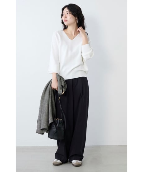 【MICA&DEAL】 0126103013 ドライタッチワンタックパンツ