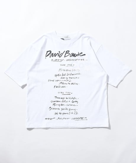 【JOHNBULL】 アーティストTシャツ（David Bowie ／ Scary Monsters） JT261C34