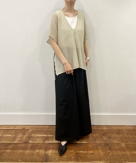 【sirodelabonte】R523106 mesh vest hightwist cotton