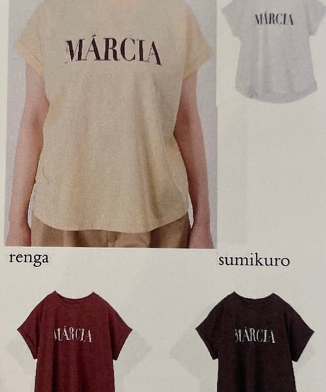【MICA&DEAL】0125309202 "MARCIA"ロゴTシャツ