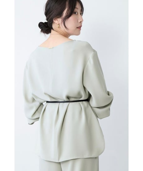 【MICA&DEAL】 0126101011 シルキーボートネックブラウス