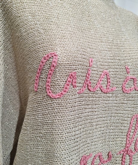【ATELIER SIX】BL-11267396 リネンテープロゴ刺繍プルオーバー