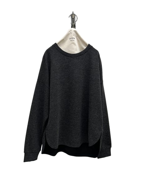【ayane 26AW】  856752 杢調ダブルニットカットソープルオーバー