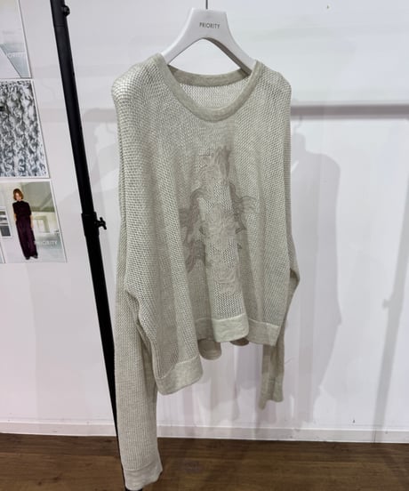 【PRIORITY 26AW】 P67003KR 刺繍メッシュ PO