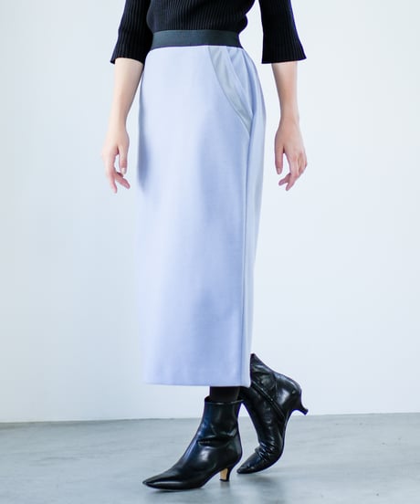 【Lallia Mu 26AW】2614851 オーガンジーポケットタイトスカート