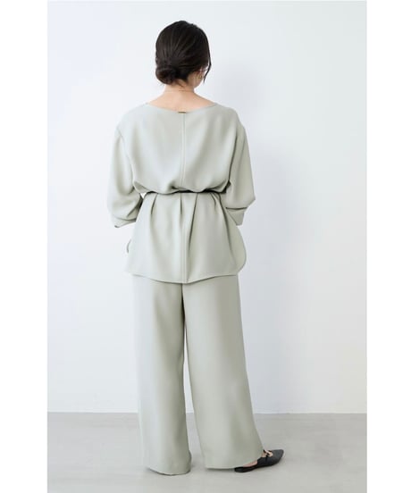 【MICA&DEAL】 0126101011 シルキーボートネックブラウス