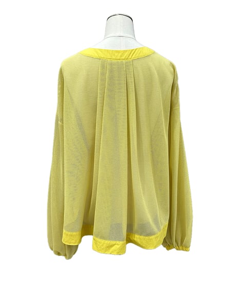 【ayane】 836614 クルーネックメッシュブルゾン