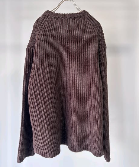 【MARGAUX】KN-25133 片畦ニットプルオーバー