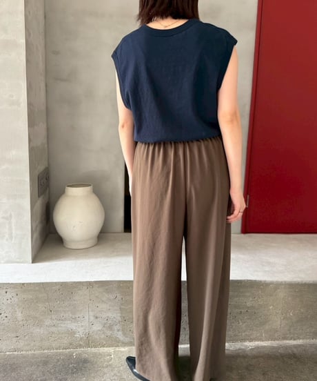 【cafune 】535938 slub cotton logo tee
