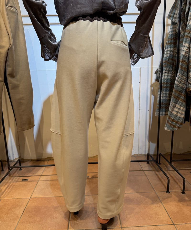 Lallia Mu 26AW】2614781 ボンディングジャージーカーブパンツ | sel