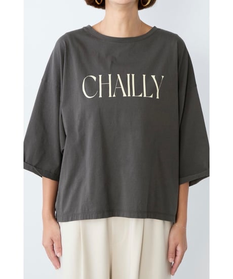 【MICA&DEAL】 0126109036 "CHAILLY"ロゴ5分袖T-shirt