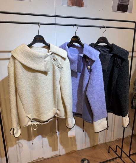 【Lallia Mu 26AW】2416516 ターンネックプルオーバー