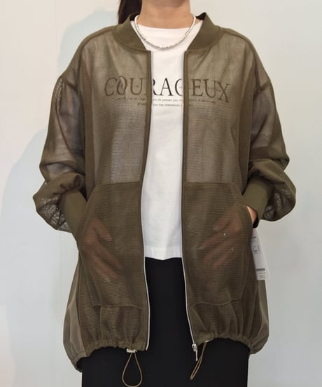 【ATELIER SIX】 21254426 メッシュ 異素材 MA-1