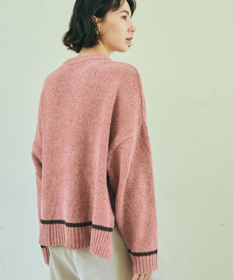 【ruxe 26AW】2634421 アンダーラインモールニット