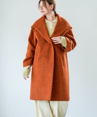 【Lallia Mu 26AW】2614170 ビッグカラースライバーコート