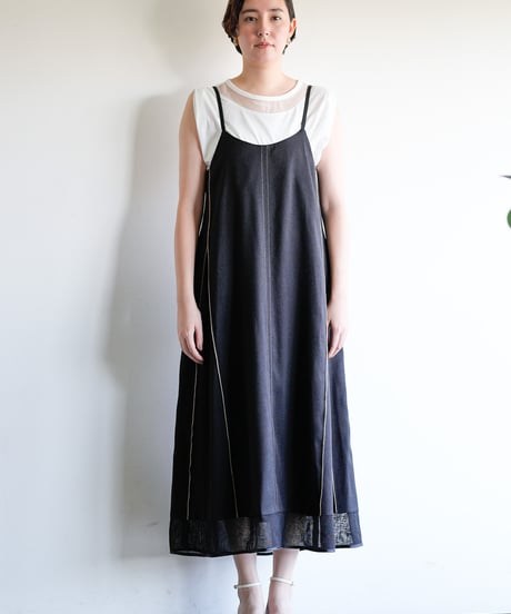 【Lallia Mu】 2612364 メロウラインキャミソールドレス