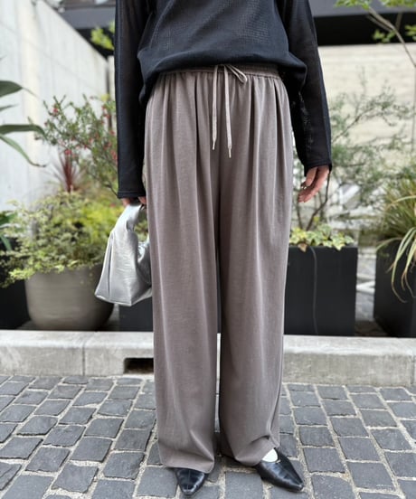 【cafune】525614 dry cotton wide easy pants