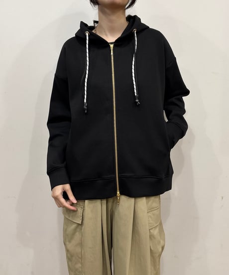 【siro de labonte】R613206 zip up foody stretch doubleface
