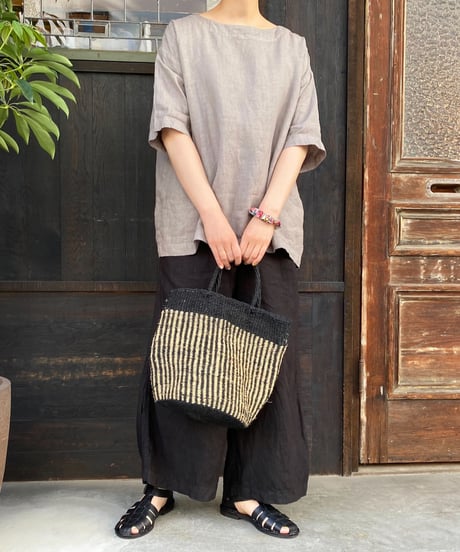 【SOIL】ANSL2501 STRIPE SISAL BAG